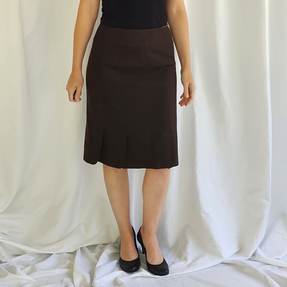 Ann Taylor Brown Wool and‎ Cashmere Skirt